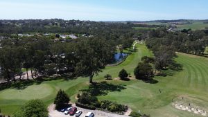 "Aston Hills Golf Club clubhouse with panoramic views over the course